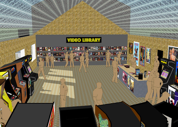 3D modelled video library