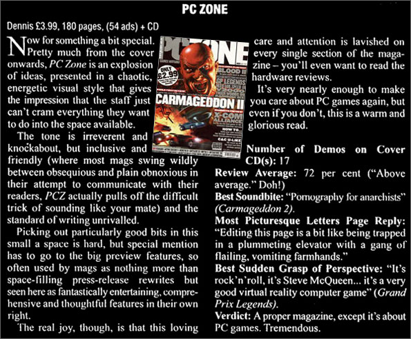 Review of PC Zone in MCV trade weekly